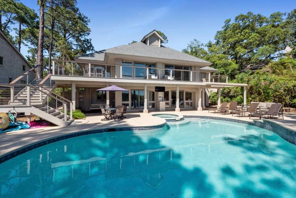 هيلتون رئيس جزيرة 7 Black Duck - Top Notch Views & Amenities In A Private Oceanfront Oasis المظهر الخارجي الصورة